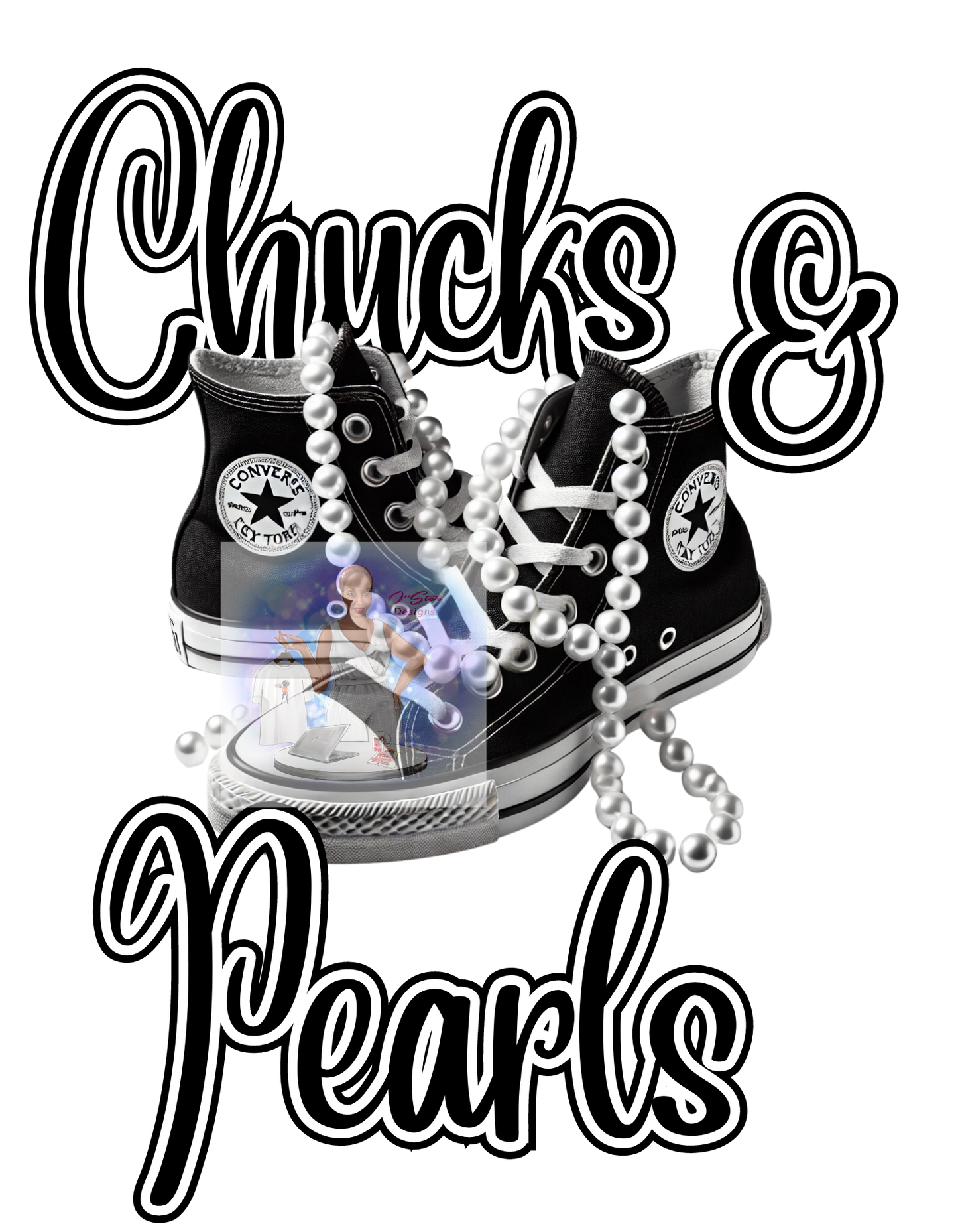 O'Star Chucks & Pearls Digital Design