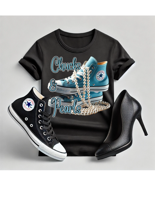 Custom Chucks & Pearls T-Shirt