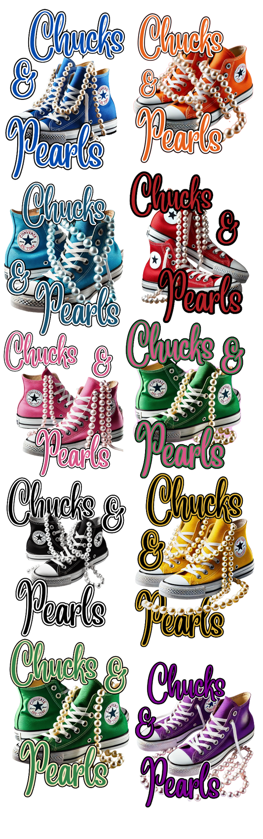 Chucks & Pearls Sublimation Prints