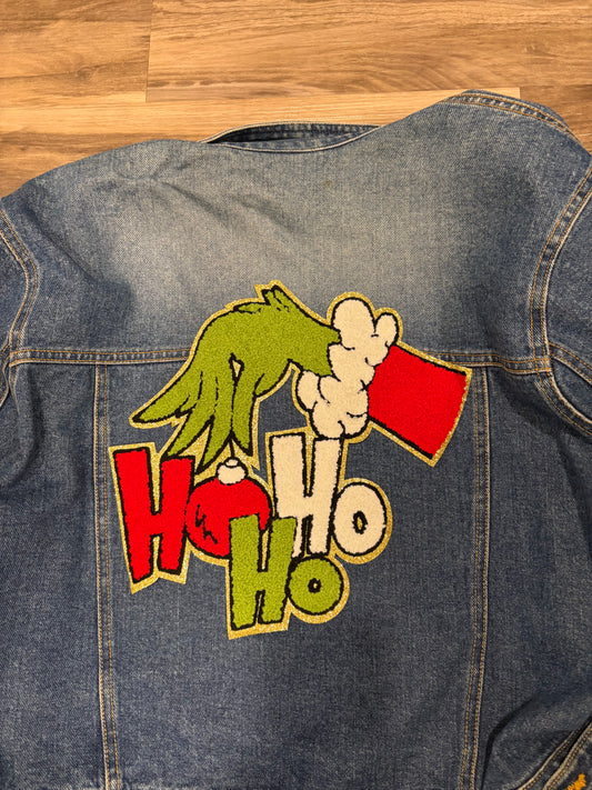 Ho Ho Ho Grinch Iron On Patch