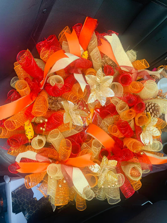 Autumn's Symphony 16-Inch Custom Fall Door Wreath