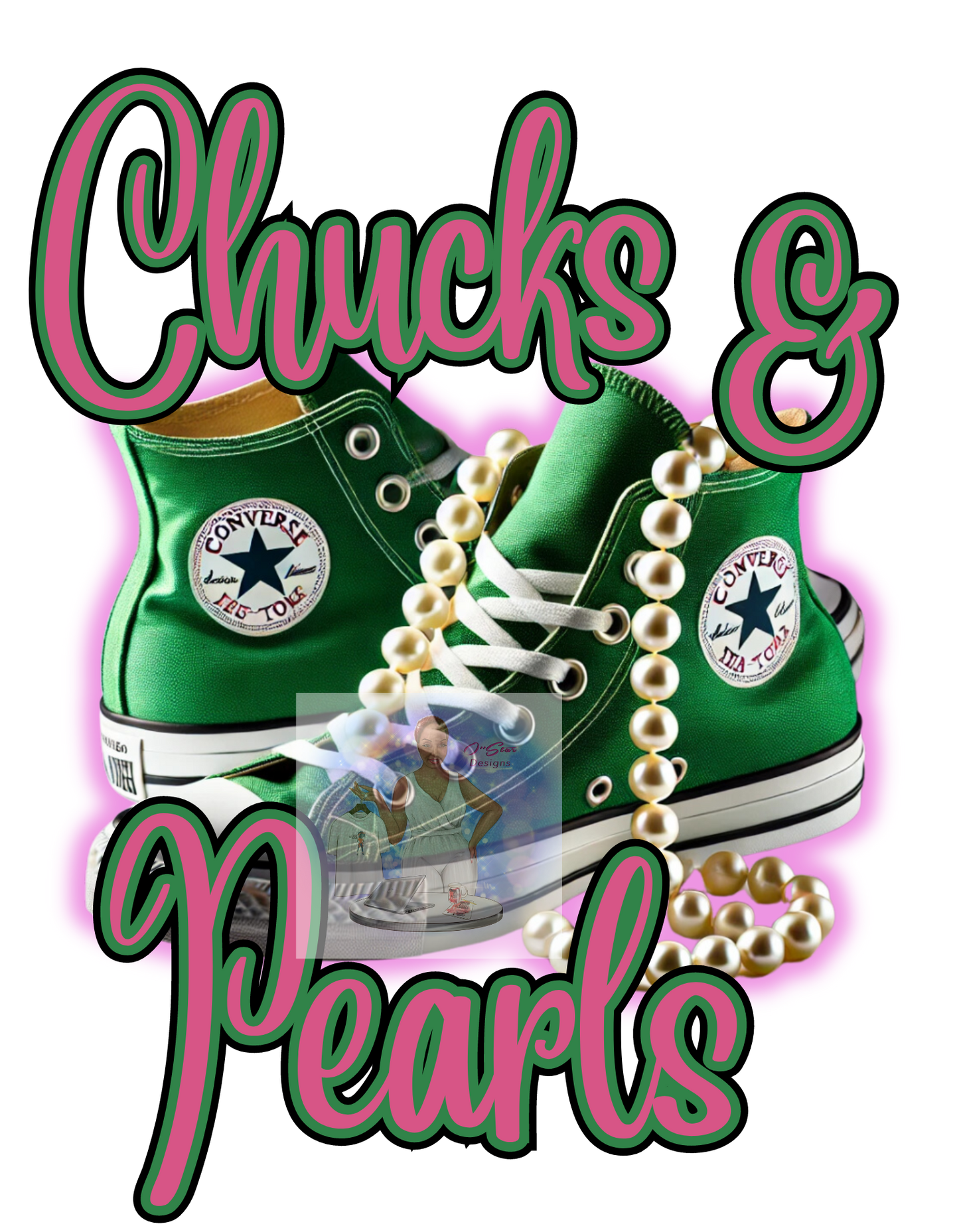 O'Star Chucks & Pearls Digital Design