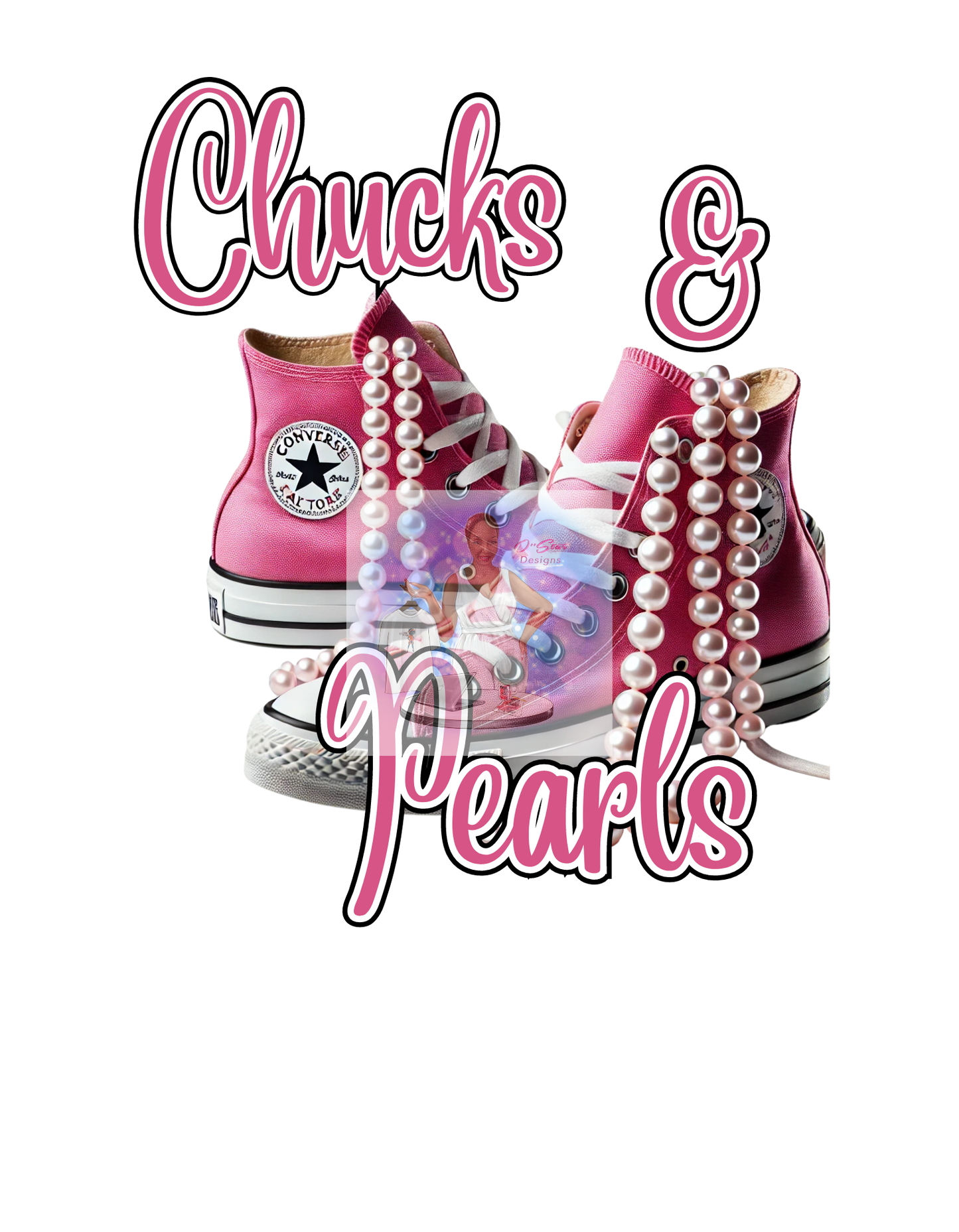 O'Star Chucks & Pearls Digital Design