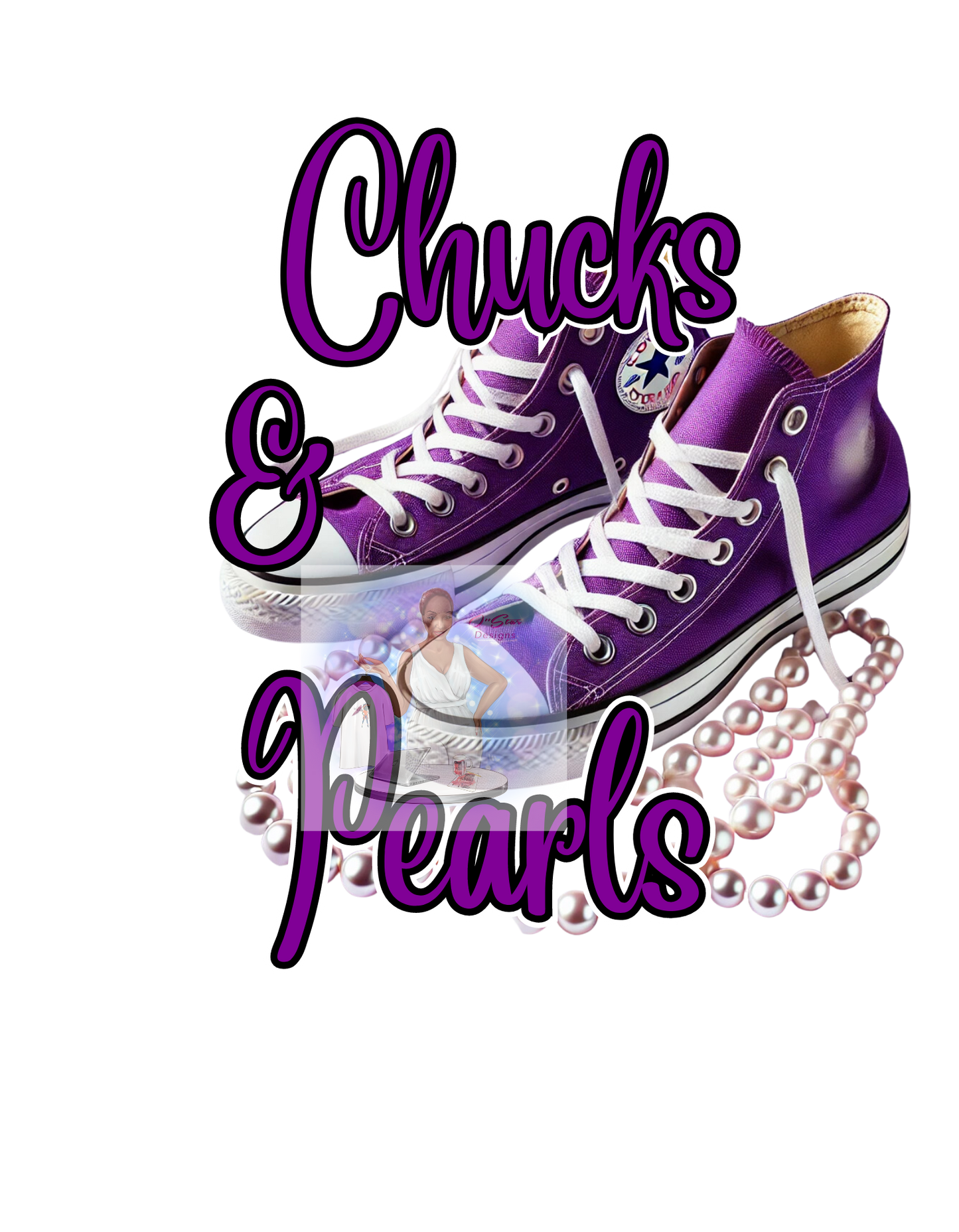 O'Star Chucks & Pearls Digital Design