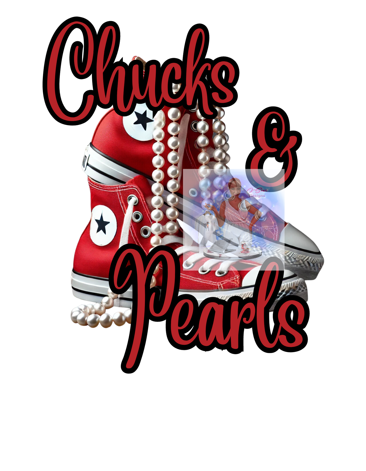 O'Star Chucks & Pearls Digital Design