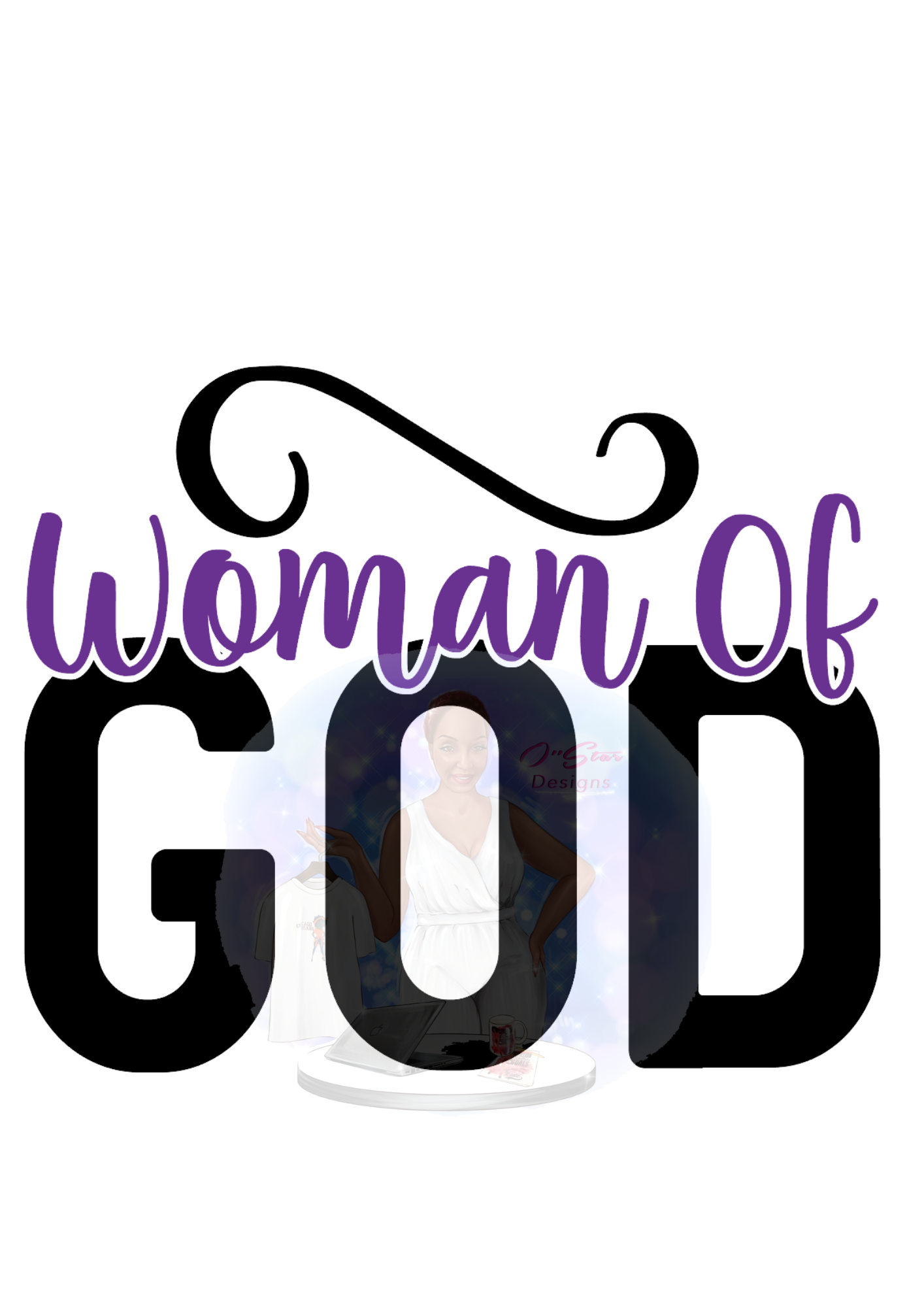 Woman of God Word Design Digital Download