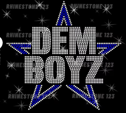 Dallas Dem Boyz Rhinestone Transfer