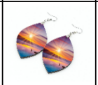 MDF Sublimation Blank Earrings Teardrop shape