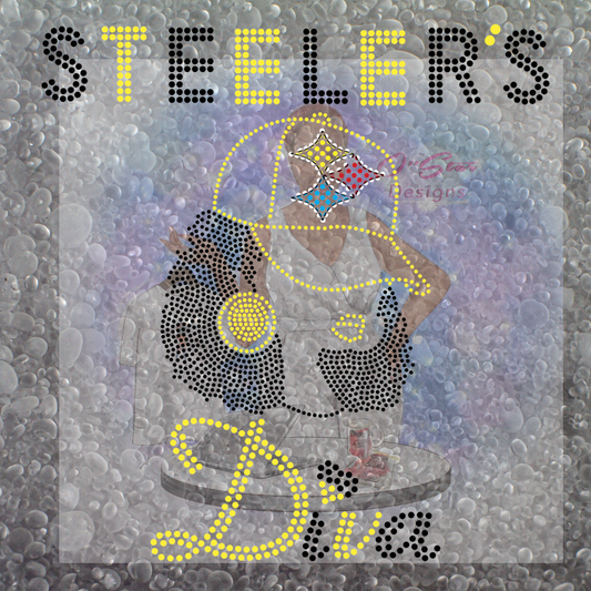 Steelers Diva Rhinestone Transfer