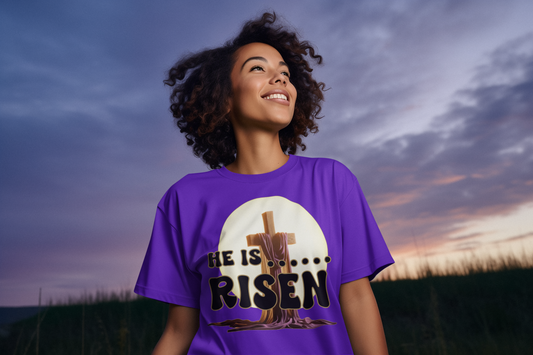 He Has Risen Custom T-Shirt