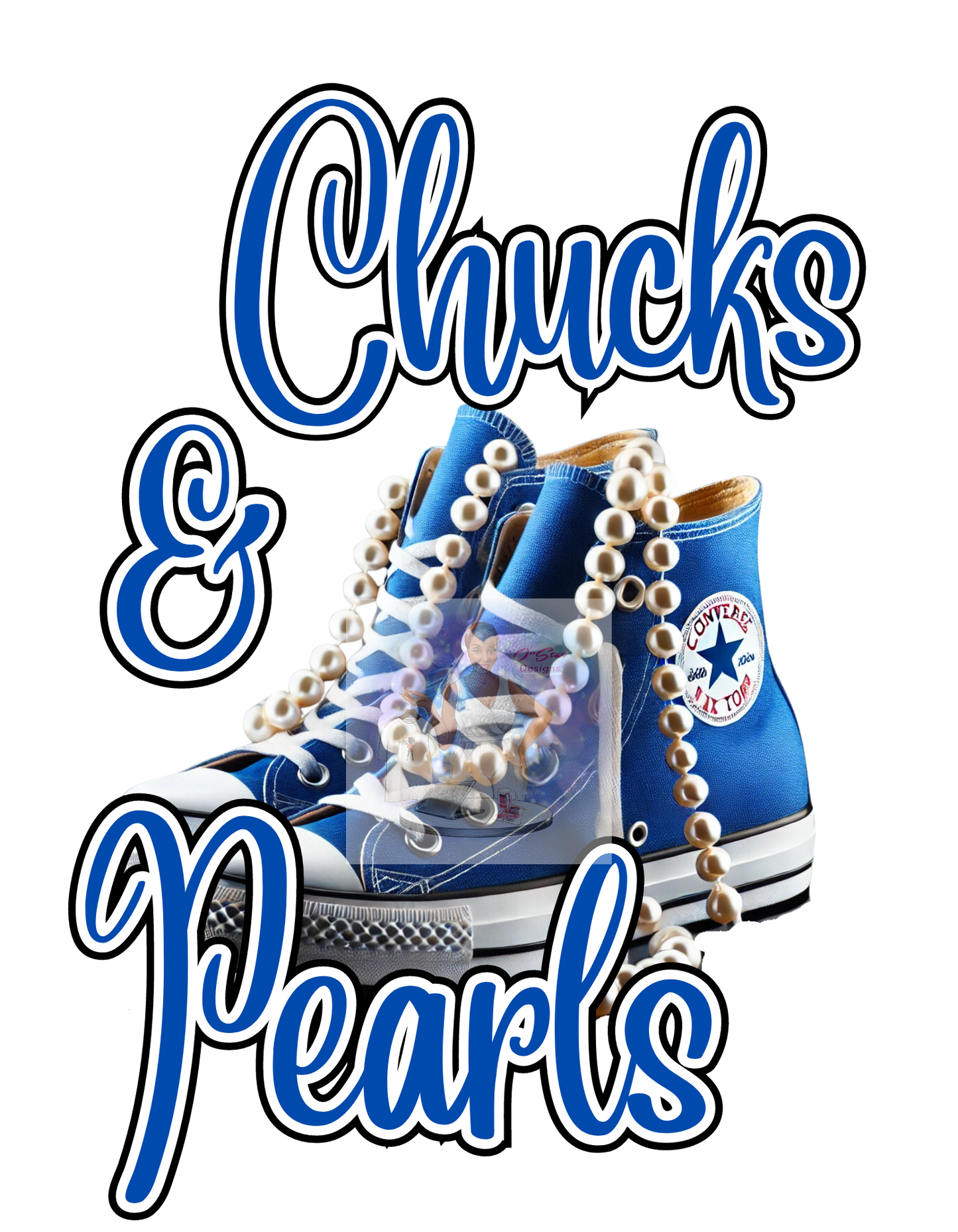 O'Star Chucks & Pearls Digital Design