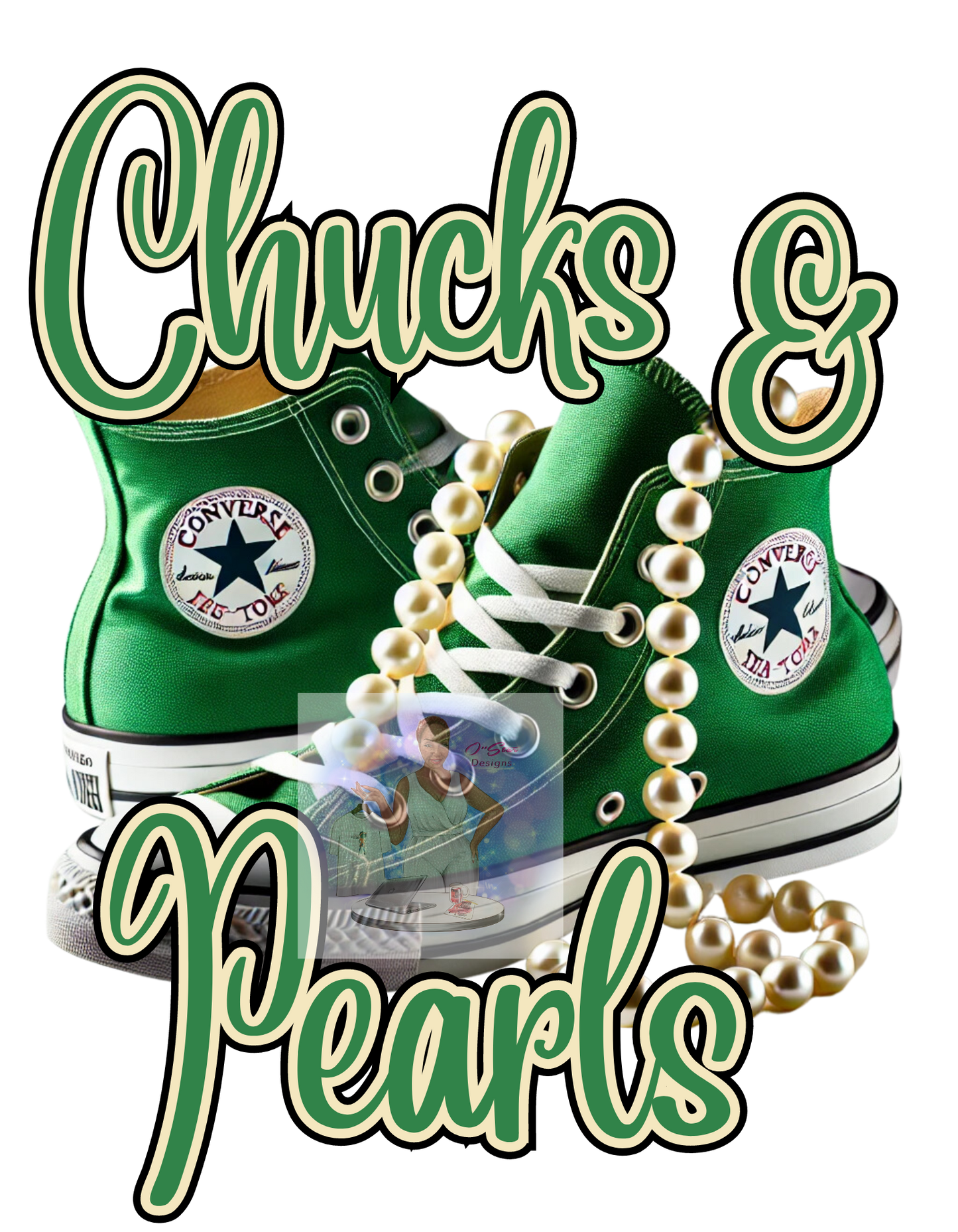 O'Star Chucks & Pearls Digital Design