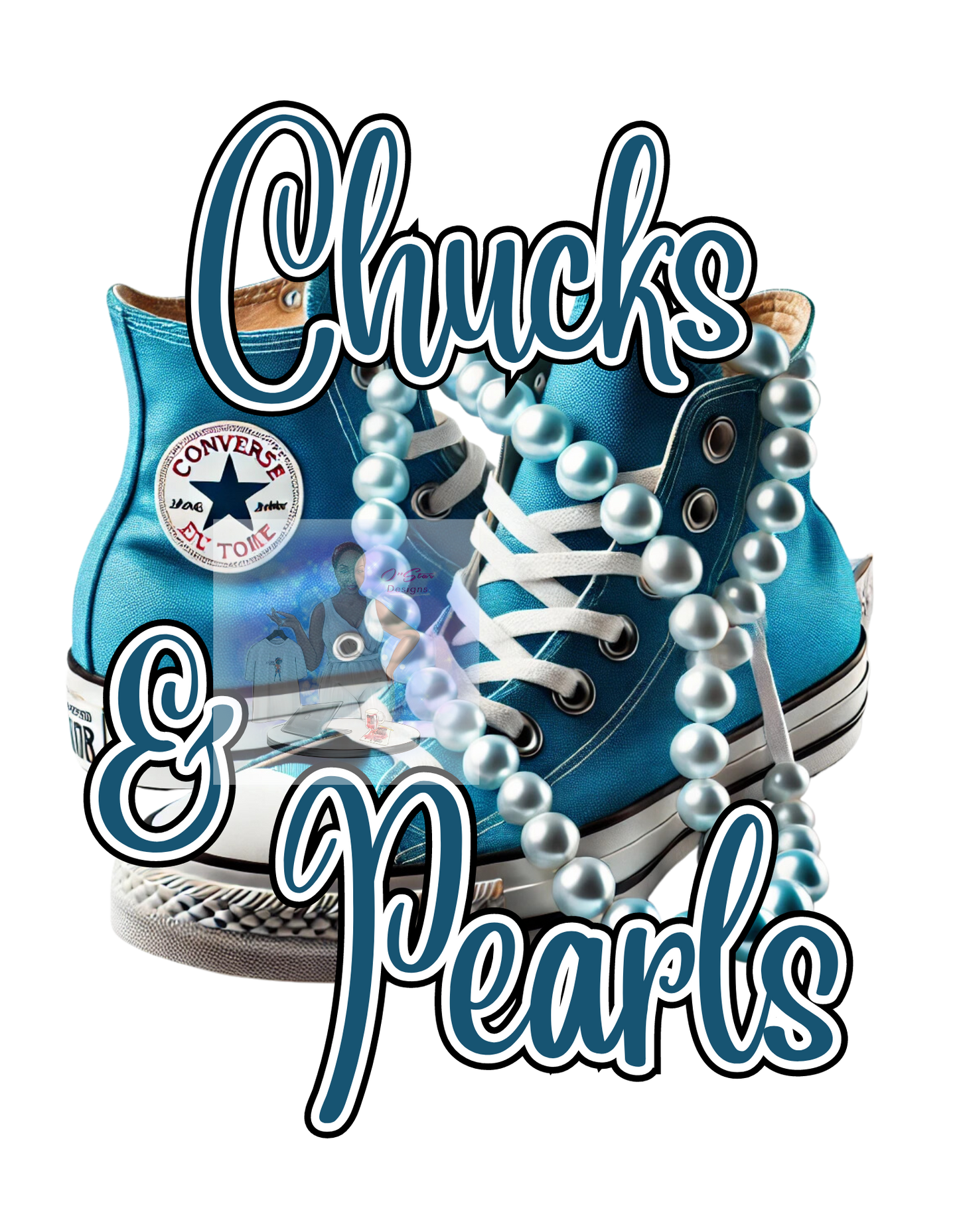 O'Star Chucks & Pearls Digital Design