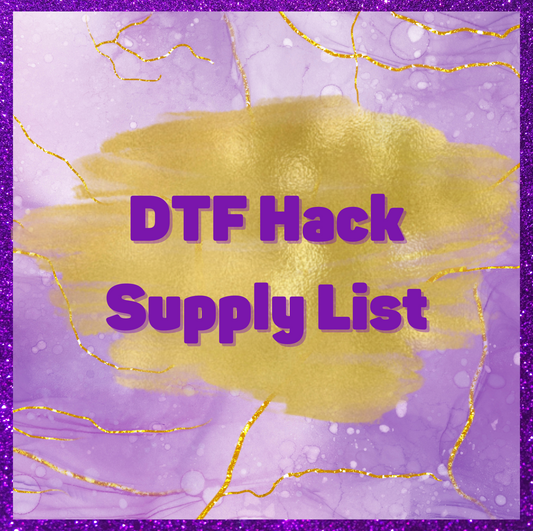 Sublimation To DTF Supply List